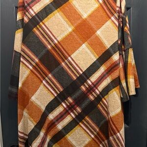 Oh Multicolor Plaid Dress with hidden pockets (see pic #7) Size 3X